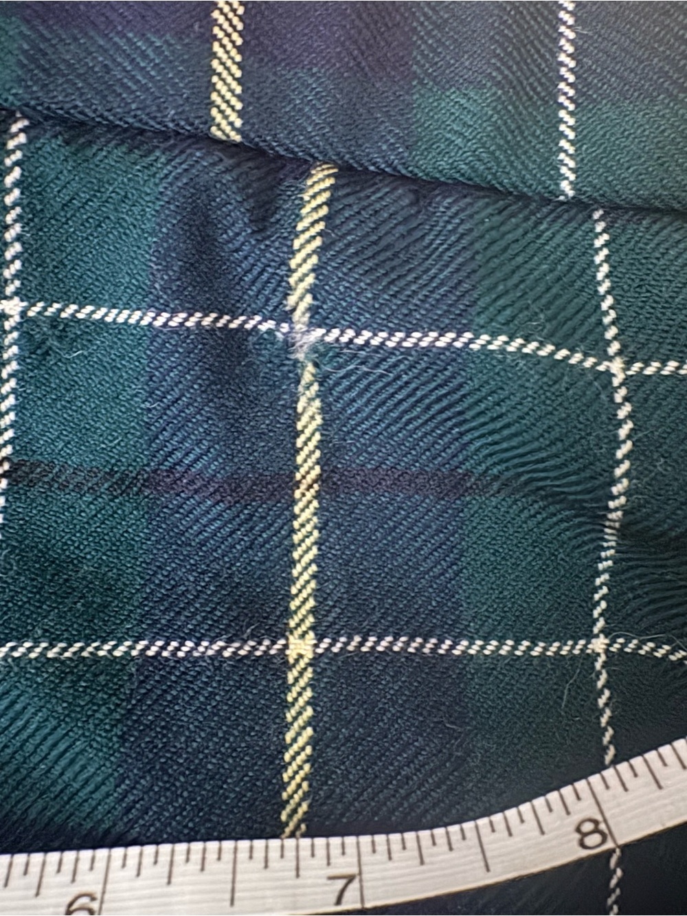 Vintage Pendleton Long Plaid Pleated Wool Skirt, Size 12 - Picture 5 of 9